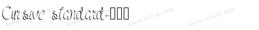 Cursive standard字体转换